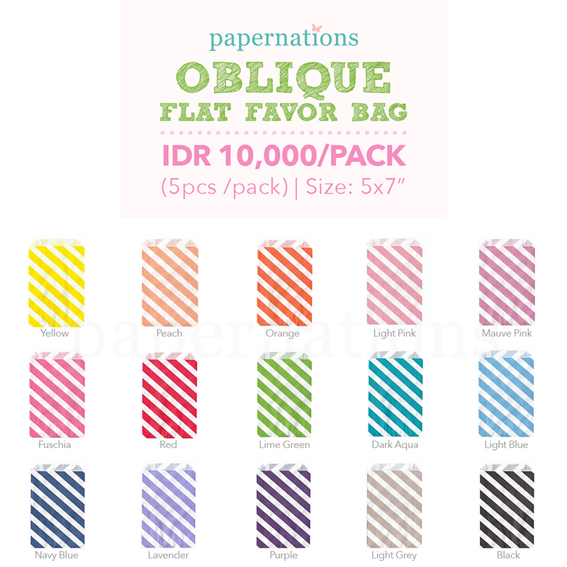 Flat Favor Bag - Oblique